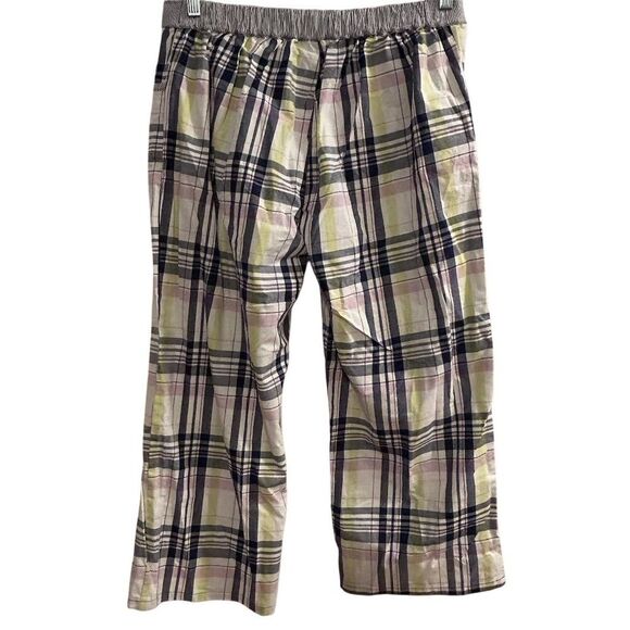 Tommy Hilfiger Womens Plaid Pajama Pants Multicolor Pink Yellow Size L - Picture 8 of 13
